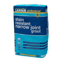 Larsens Professional Stain Resistant Narrow Joint Grout White 10kg